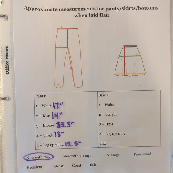 SPANX Nwt PerfectFit Ponte Wide Leg Pants 1X Tall Navy GrayPinstripe SuperSmooth - Picture 9 of 9